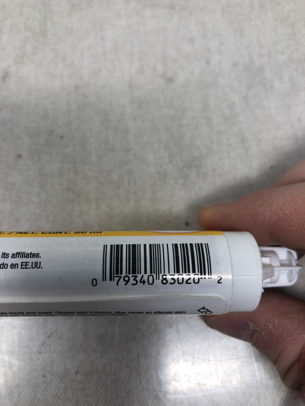Loctite H3300 Acrylic Adhesive,  Dual-Cartridge,  1.69 oz.,  Yellow,  5 min.