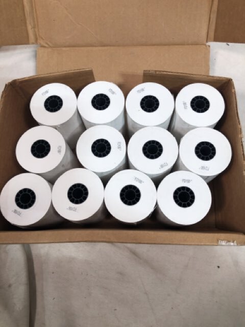 Clover Station Supplies Receipt Paper - 12 Rolls/Case