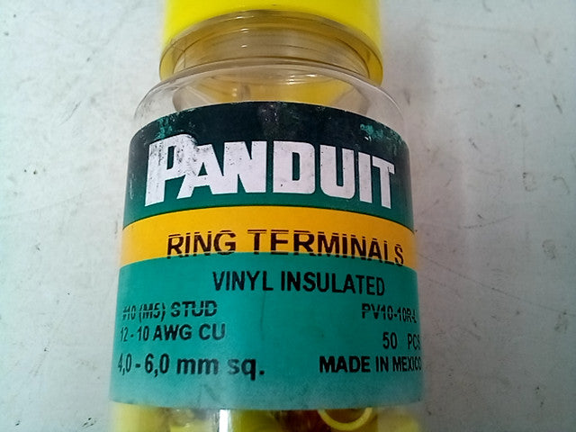 PANDUIT VINYL INSULATED RING TERMINALS - 50 PCS