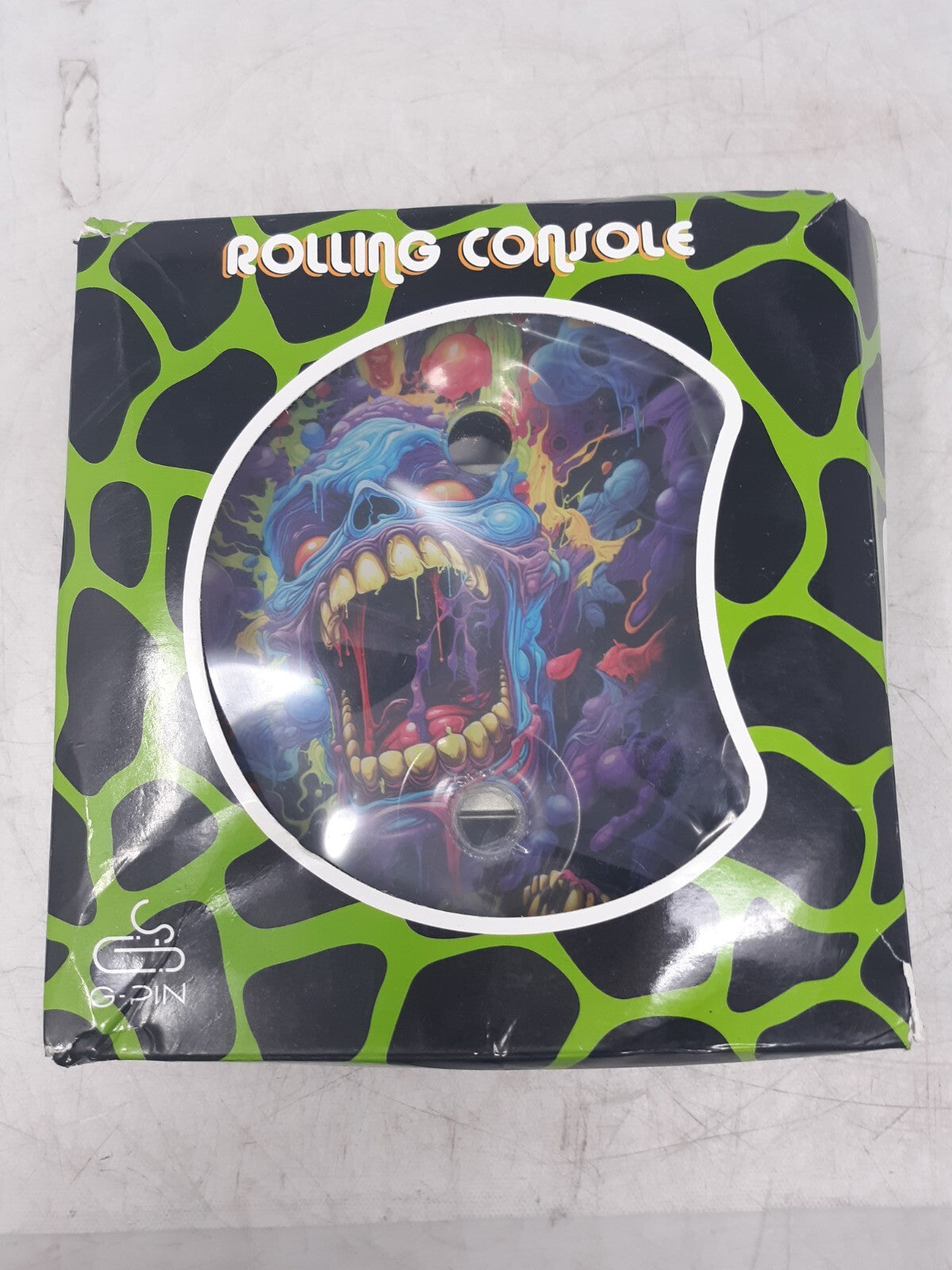 G-Pin Rolling Console Tray with Accessories - Unique Skull Design