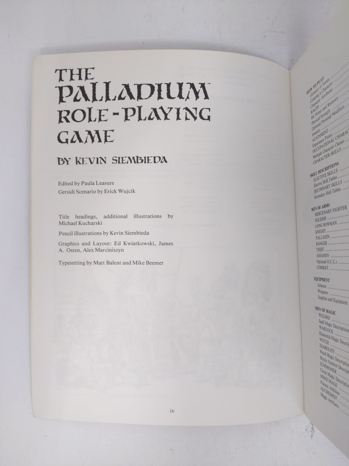 The Palladium Role-Playing Game Player's Guide by Kevin Siembieda 1988 Revised