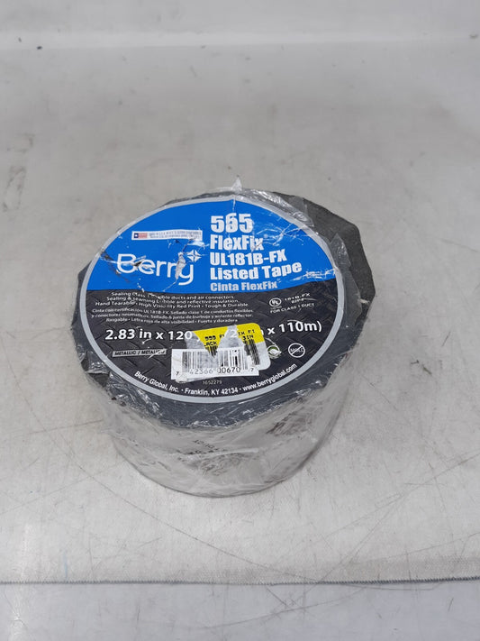 Berry 555 FlexFix UL 181B-FX Duct/Bubble Wrap Sealing Foil Tape 2.83 in x 120 yd