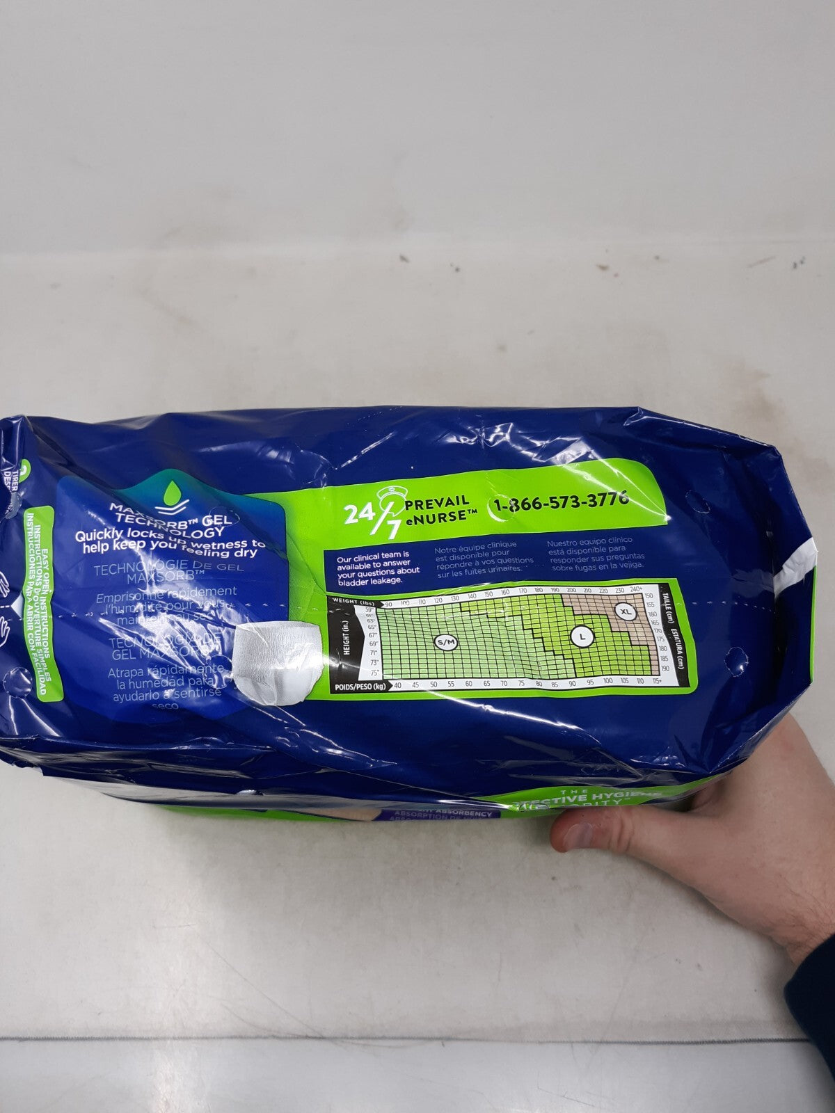 Prevail Disposable Underwear Pull On  X-Large, PVX-514, Overnight, 12 Ct