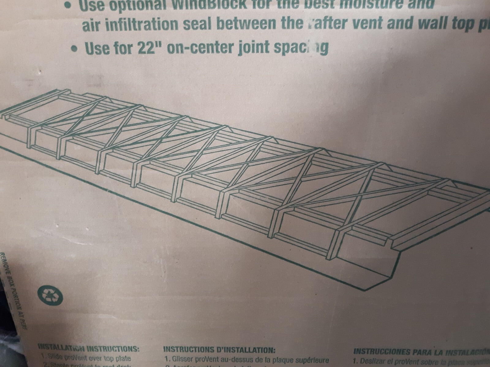 ProVent Rigid Plastic Attic Ventilation Channels - 50 Pack for 22" On-Center Joi