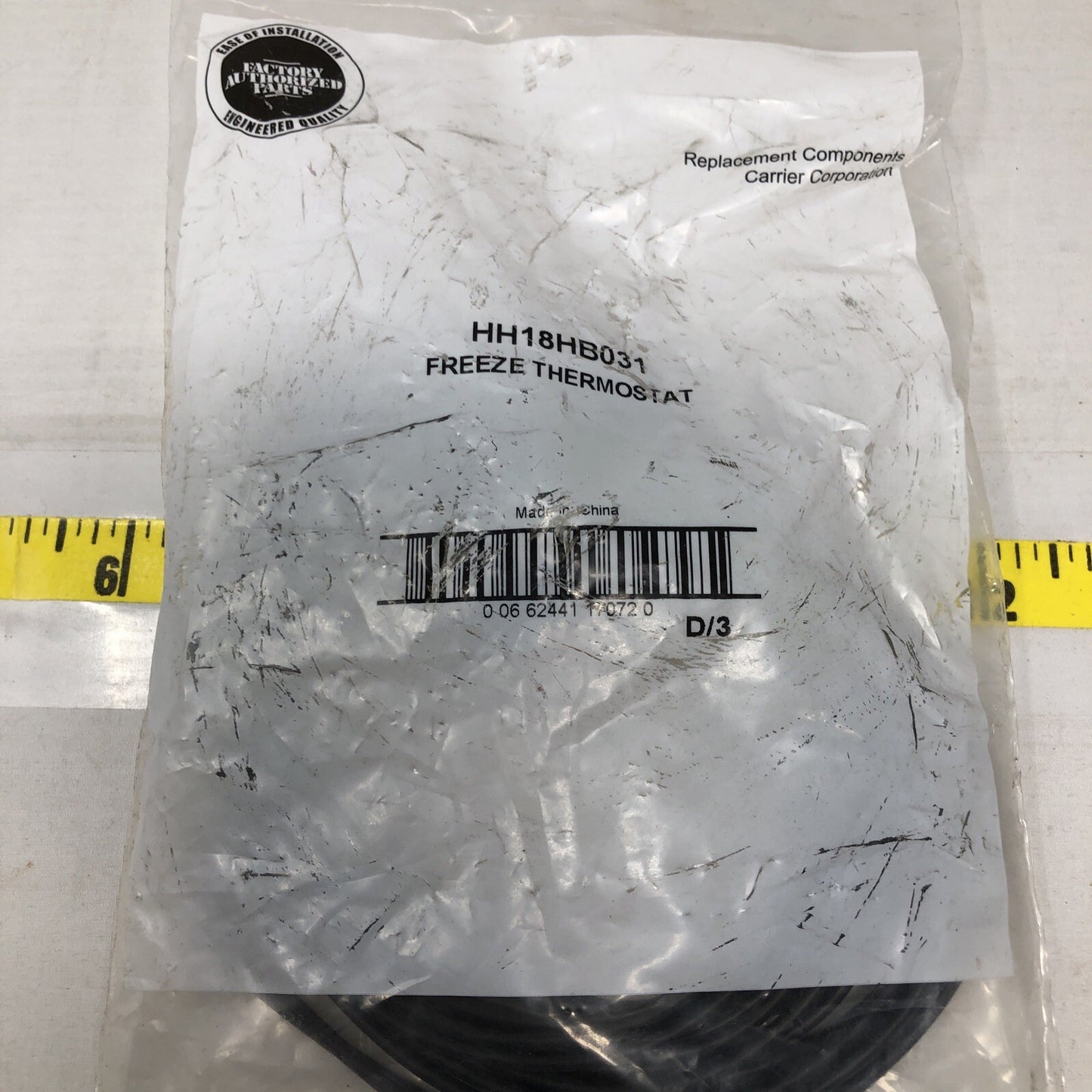 Carrier HH18HB031 Replacement Components Freeze Thermostat