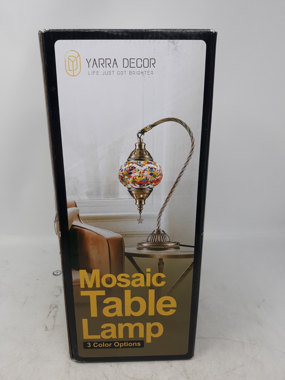 Yarra Decor Mosaic Table Lamp Turkish Boho LED Light – 3 Color Options