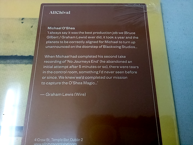 MICHAEL O'SHEA NEW VINYL