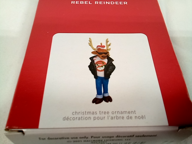 Hallmark Keepsake Rebel Reindeer Ornament Christmas Tree Ornament 2021 Limited E