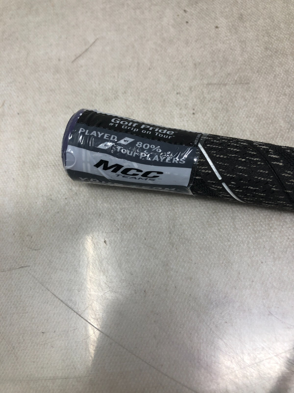 PLAY BOLDLY - Golf Pride MCC Plus 4 Teams Grips - Black / Purple / Yellow x 1