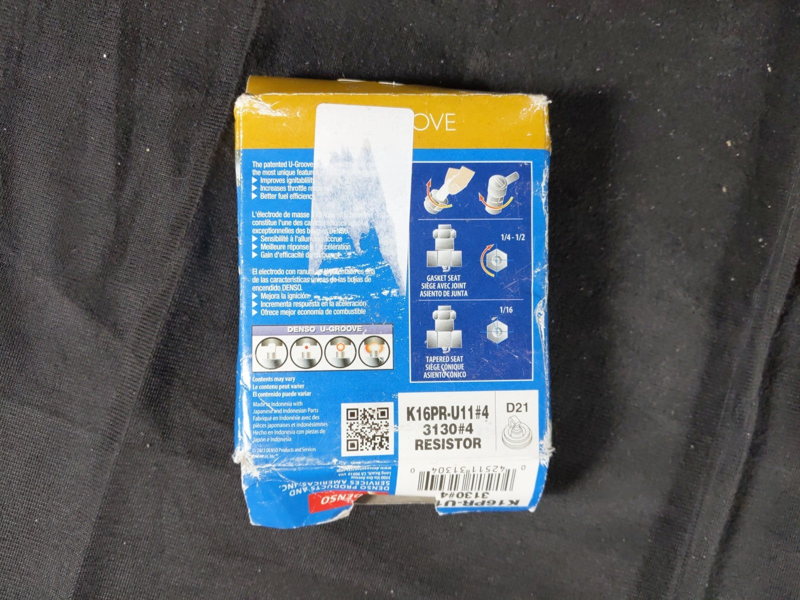 Denso Spark Plug K16PR-U11 3130 - D21 QTY 4