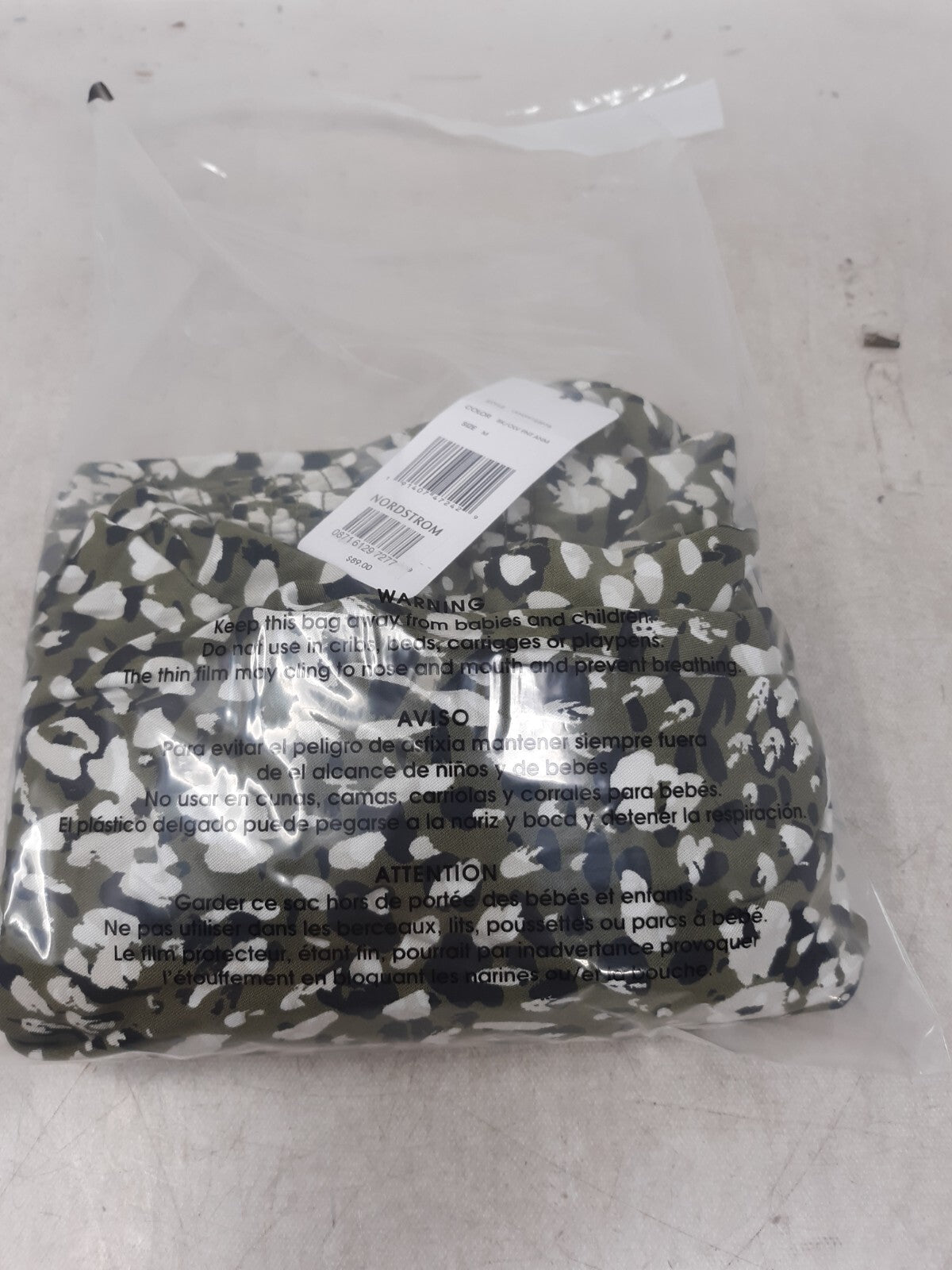 Liverpool Women's Black/Olive Animal Print Stretch Pants Size M