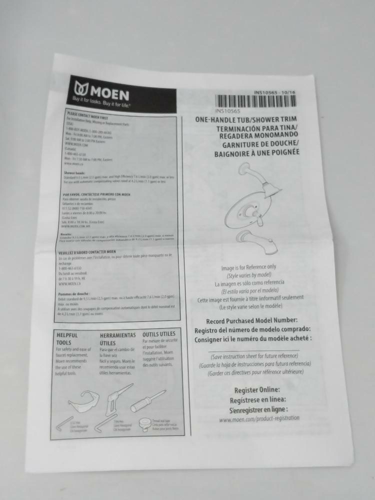 Moen Posi-Temp Tub/Shower Trim In Brushed Nickel  T2139EPBN