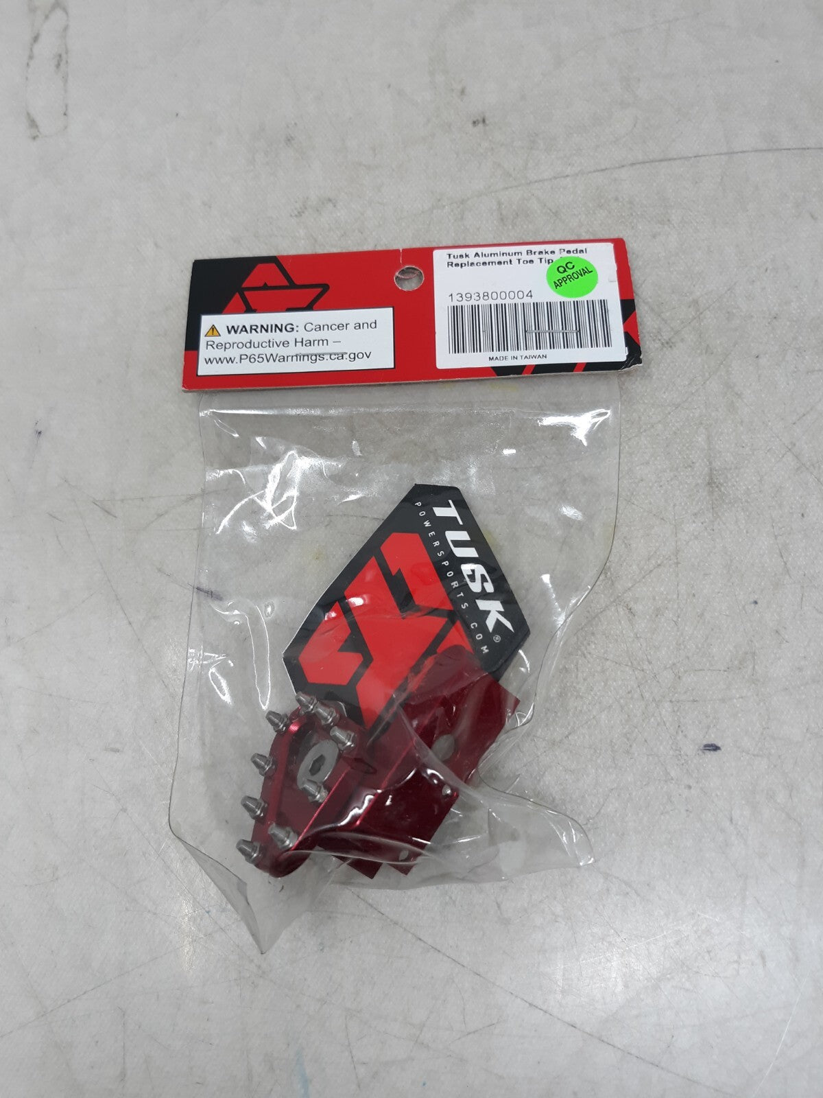Tusk Aluminum Brake Pedal Replacement Toe Tip Red Motorcycle Dirt Bike MX