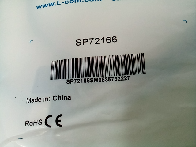L-Com SP72166 USB-A Printer Cable - Grey