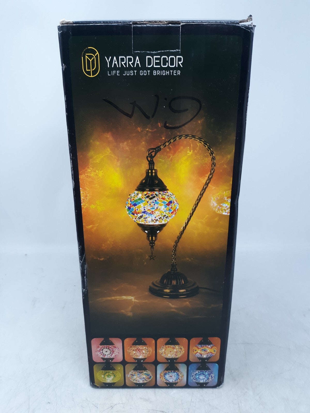 Yarra Decor Mosaic Table Lamp Turkish Boho LED Light – 3 Color Options