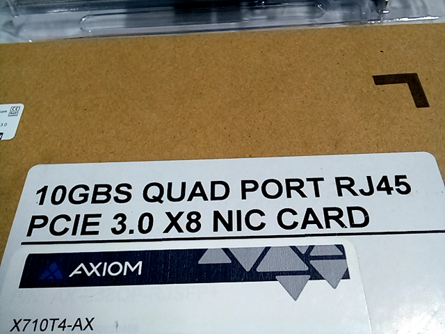 Axiom PCIe 3.0 X8 10Gbs Copper Network Adapter NIC Card (547446)