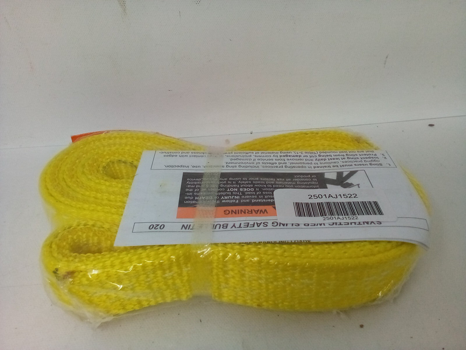 Webmaster EE2801NTX6 1" x 6' Eye & Eye 2-Ply Twisted Nylon Web Sling - 1600 lbs