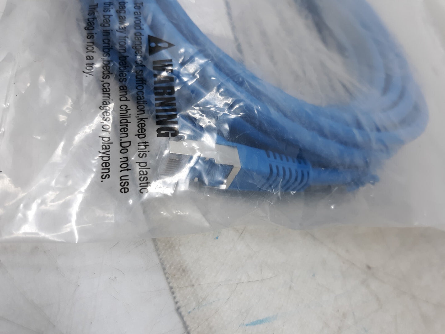 Cat6 Ethernet Patch Cable Network Internet RJ45 Stranded UTP 24AWG 20ft Blue