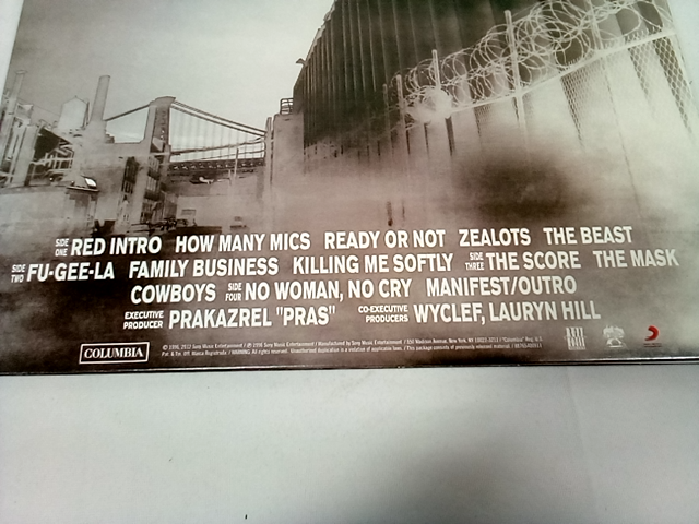 Fugees The Score Columbia Vinyl Record