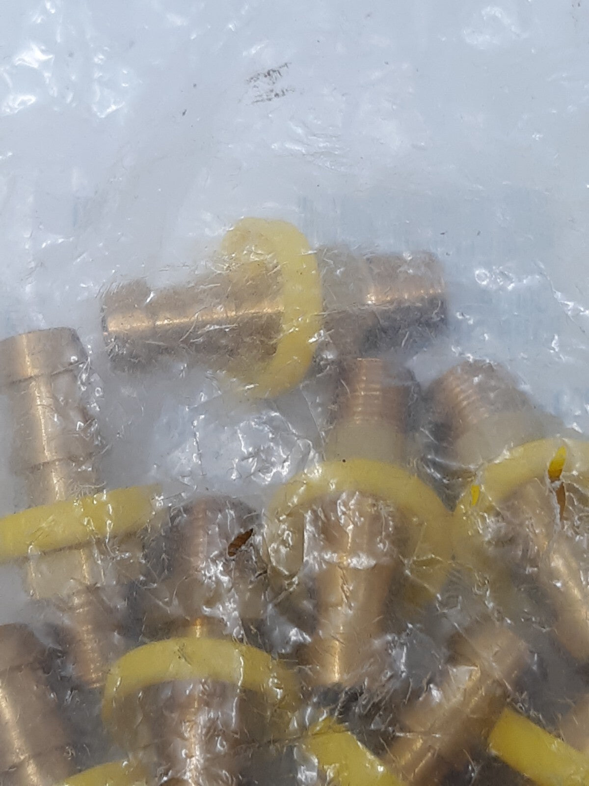Barb Tite End Brass Hose Fittings 1/4" ID 314-000-010D Lot of 10