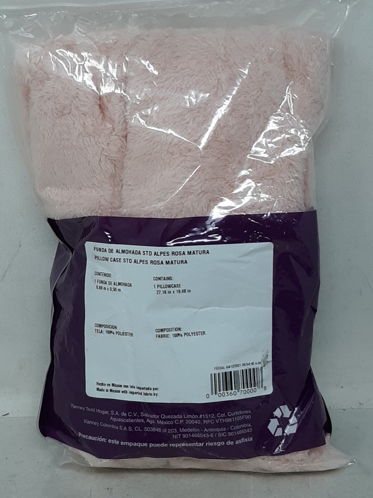 FUNDA DE ALMOHADA STD ALPES ROSA MATURA (Vianney 24)