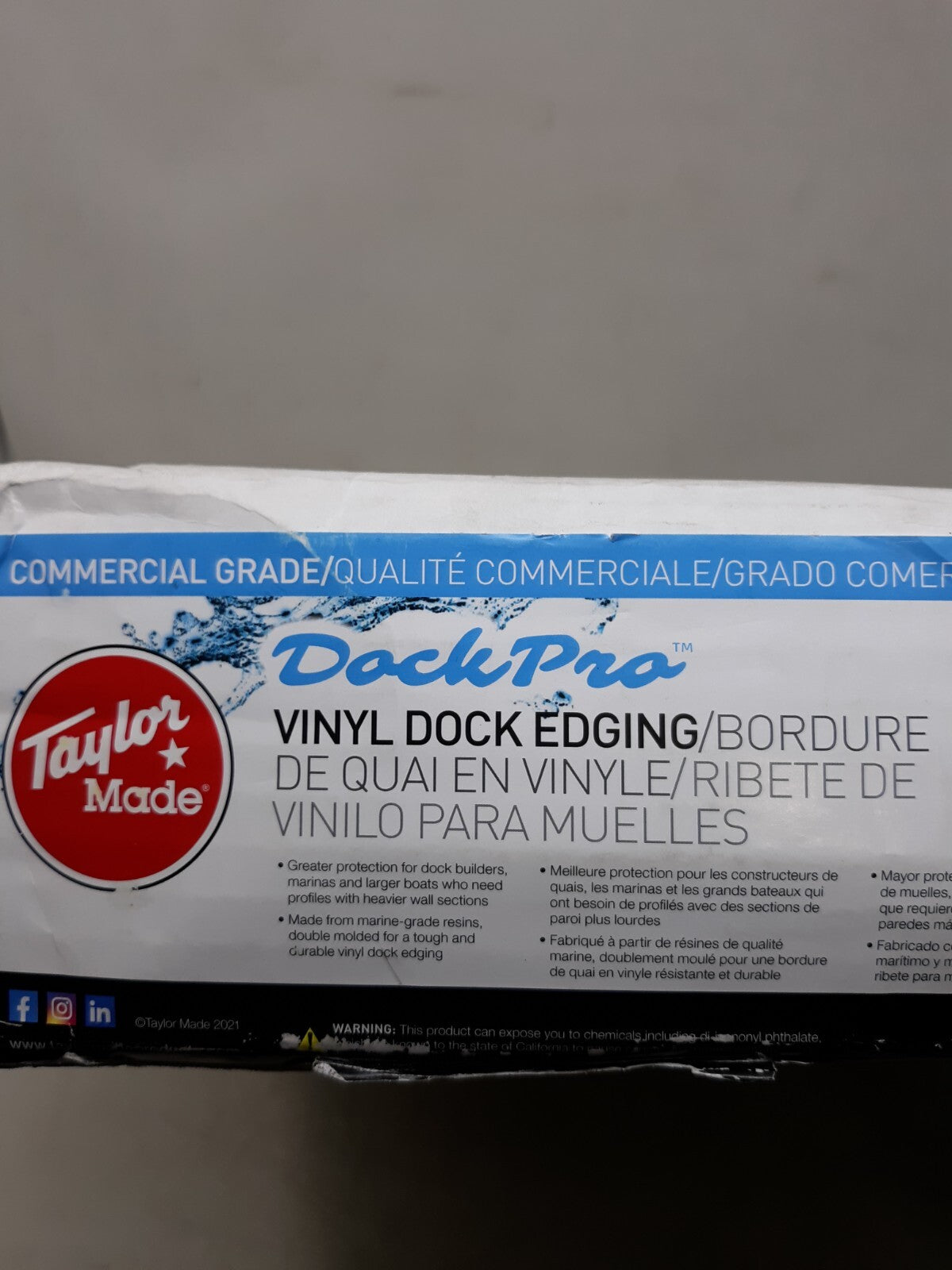 Taylor Made Products Commercial-Grade Double-Molded Dock Edging
