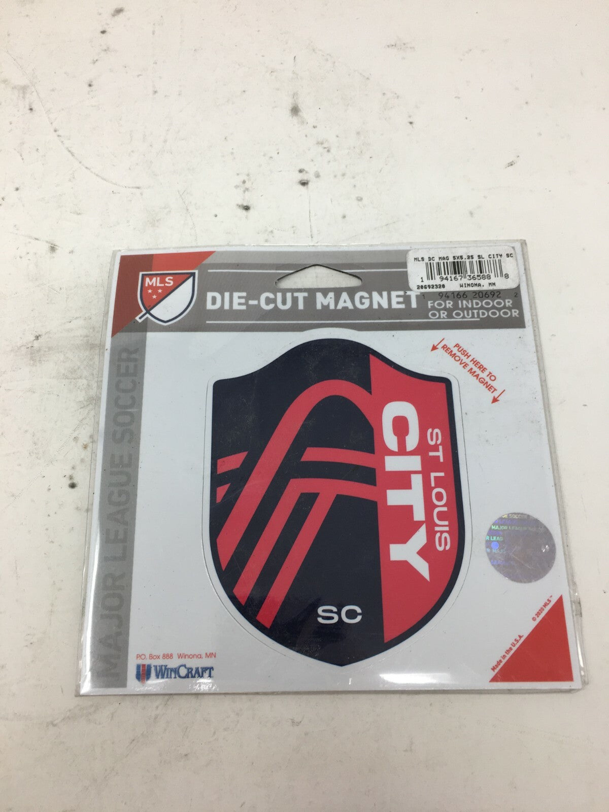 MLS Die-Cut St. Louis Missouri Soccer Team Car Magnet