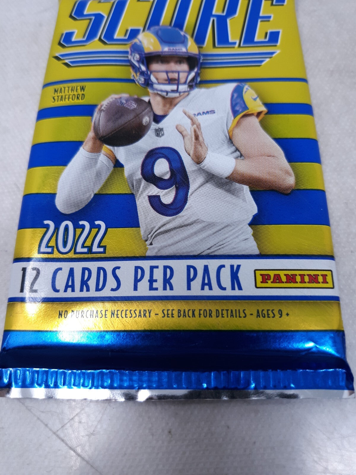 2022 Panini Score Football Pack Factory Sealed 12 Cards Per Pack Sealed