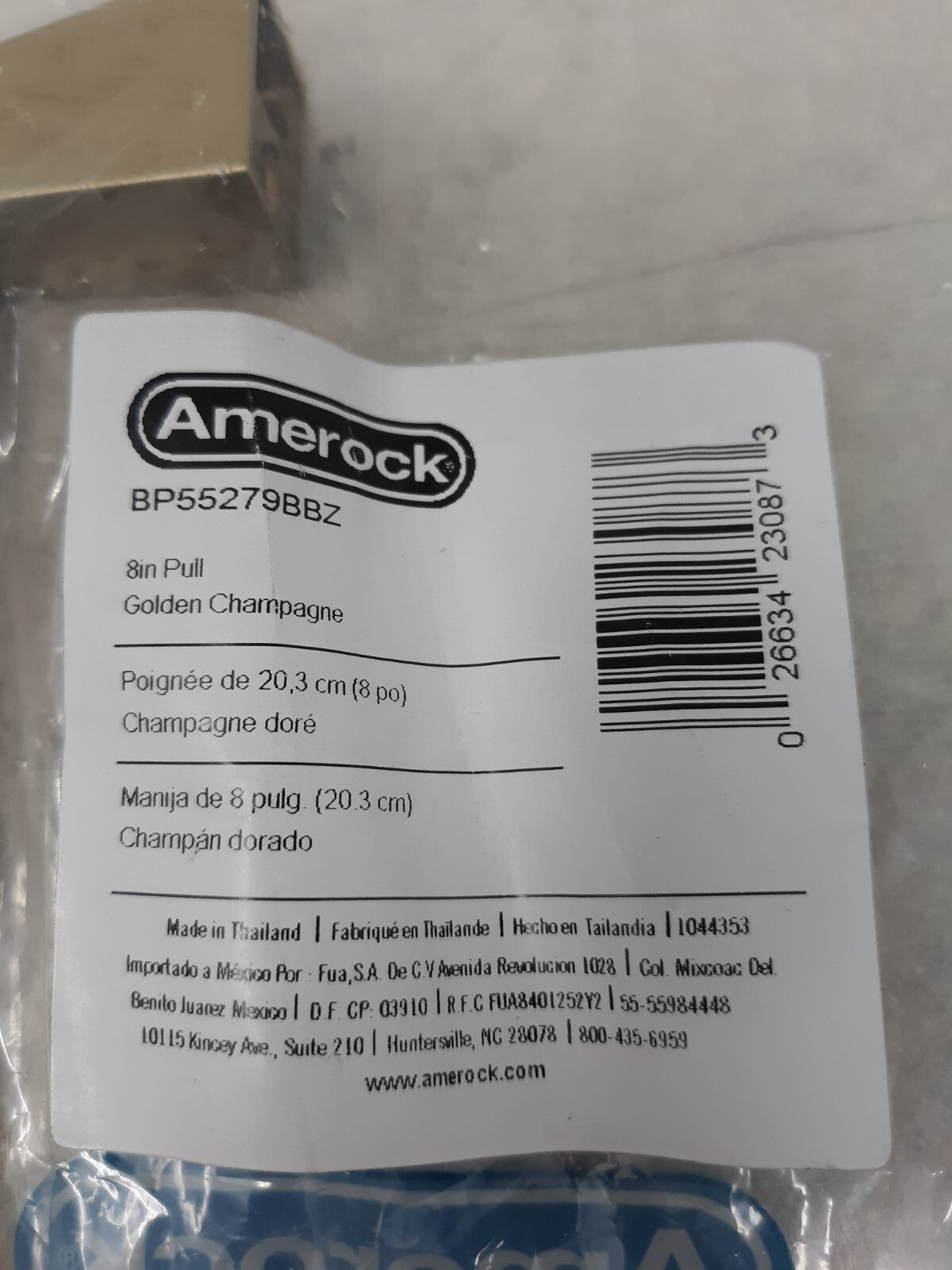 Amerock | Appliance Pull | Golden Champagne  8 inch 203 mm Center to Center (B2)