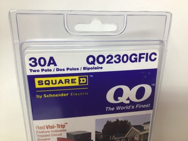 Square D QO230GFIC 30A 2-Pole GFCI Circuit Breaker