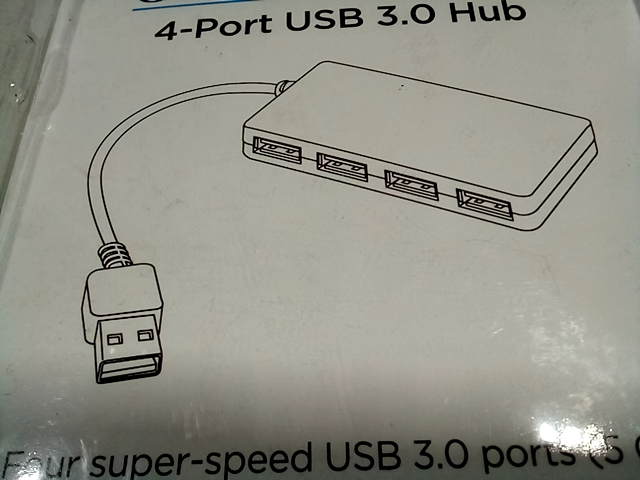 Uplift desk 4-port USB 3.0 Hub ACC013