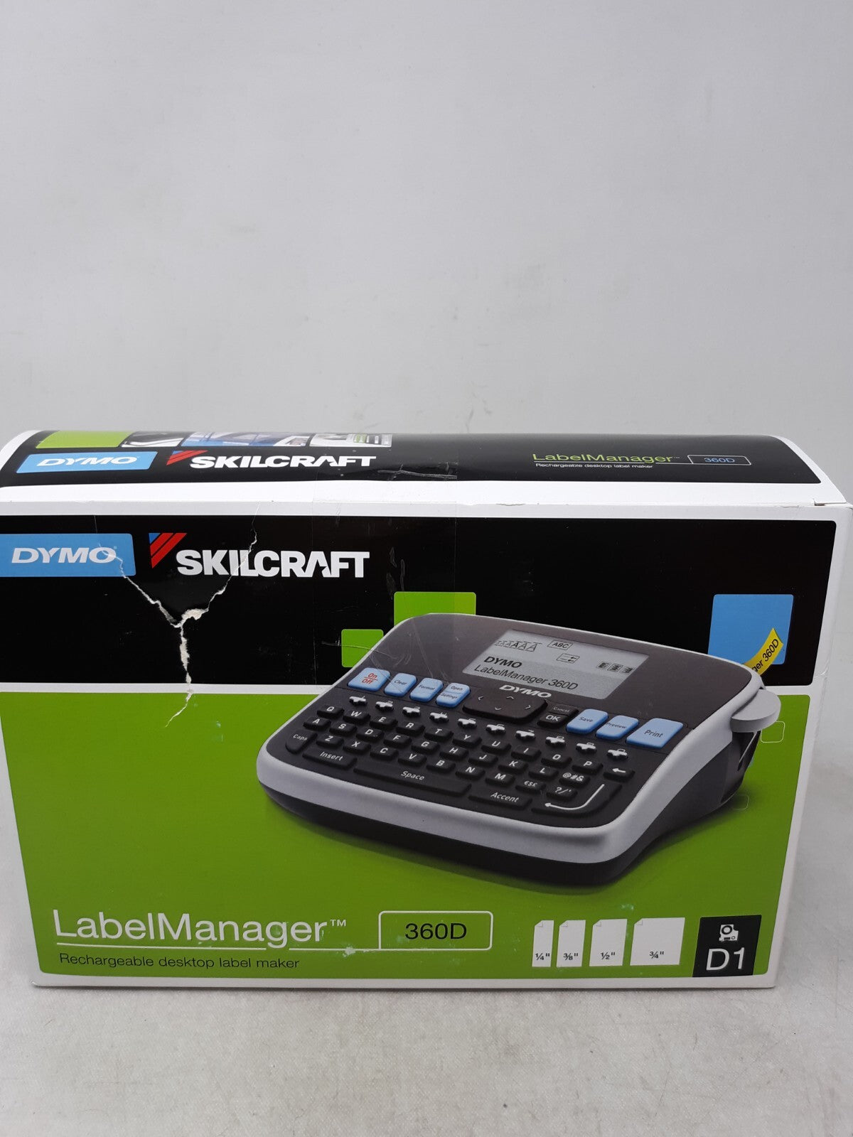 DYMO SkilCraft LabelManager 360D Rechargeable Desktop Label Maker (657-6124)