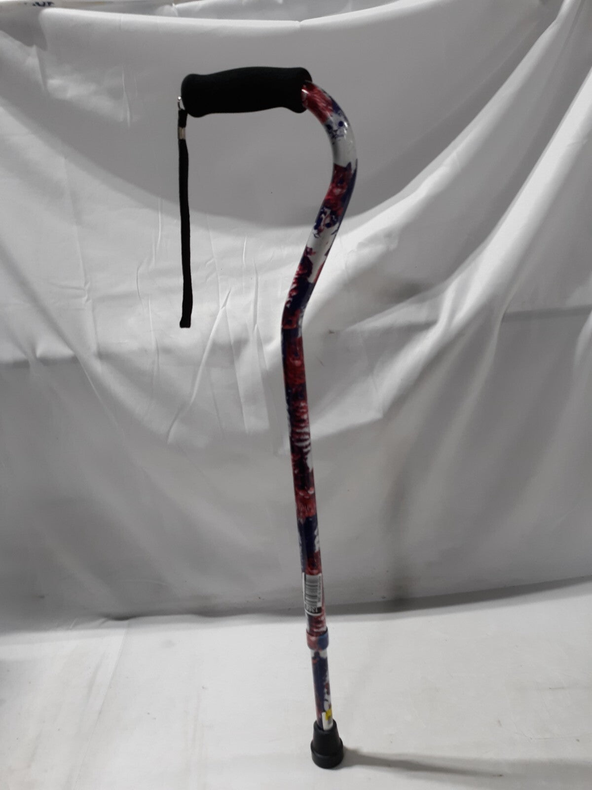 Cats Adjustable Offset Walking Cane with Comfort Grip & Non-Slip Rubber Tip