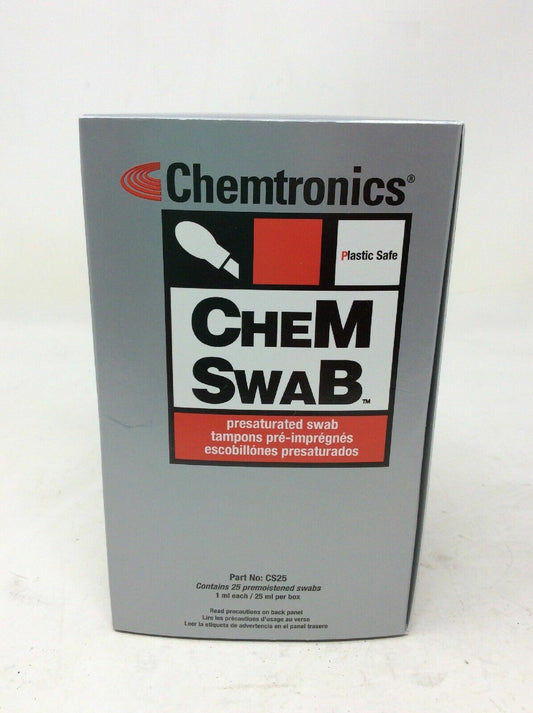 Chemtronics Chem Swab Pre-Saturated Alcohol Swabs CS25- 25ct keyboard cleaning