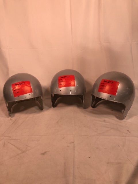 Xenith Football Helmet Empty Shells M, M, L Silver - Rejected Shells Only