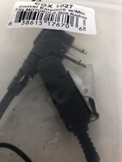 Two Way Radio Swivel Ear Bud & Mic for Motorola