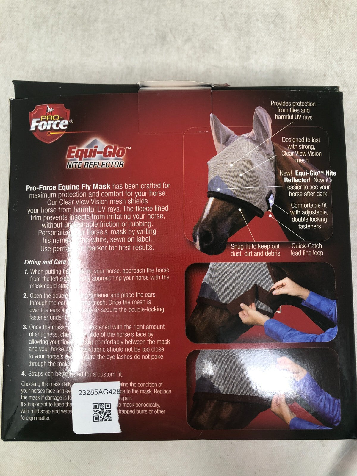 Pro-Force Equine Fly Mask with EarsWith Ears 1 Count