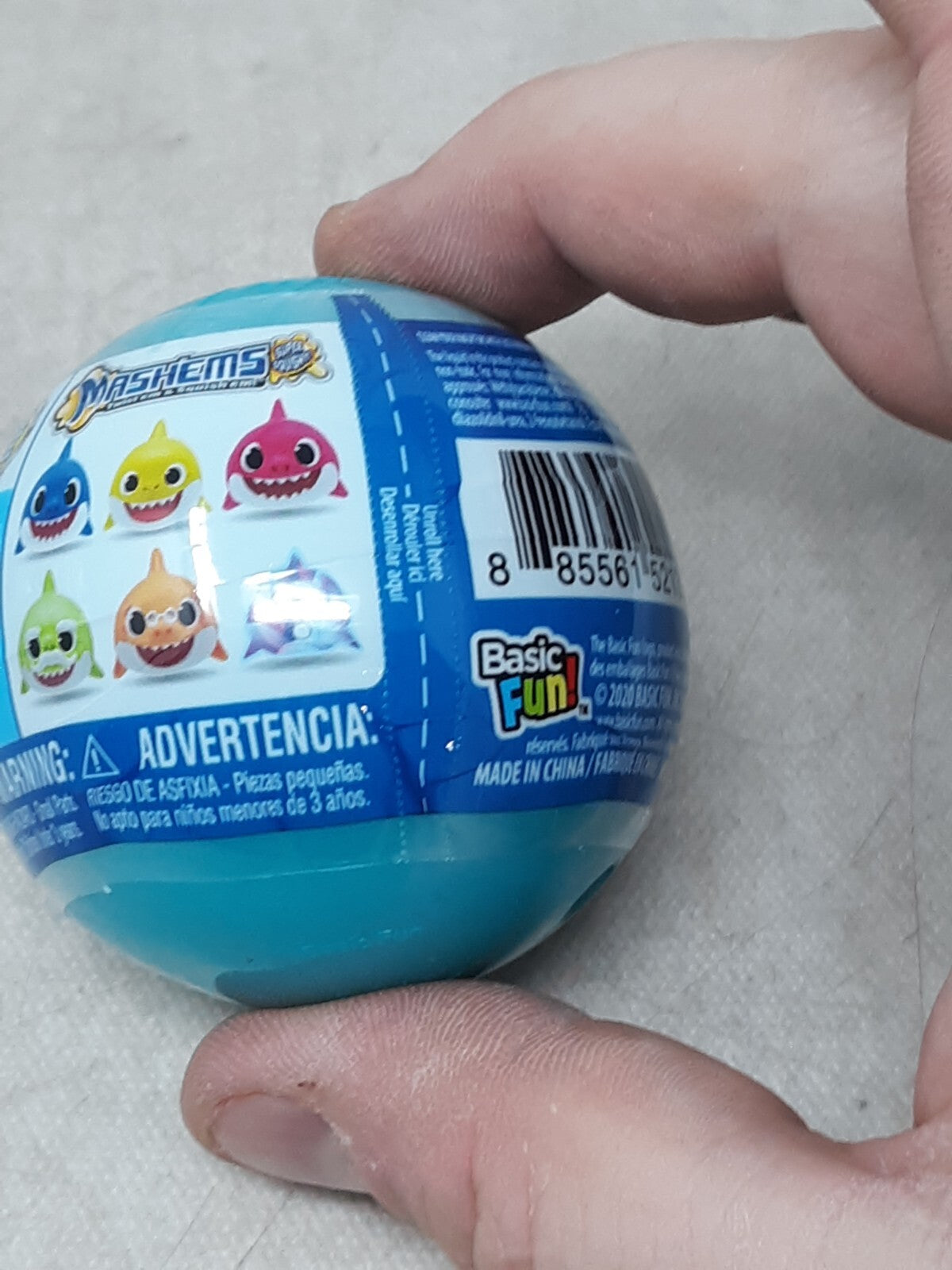 Mash'ems Baby Shark Collectable Squishy Characters Toy - Styles May Vary
