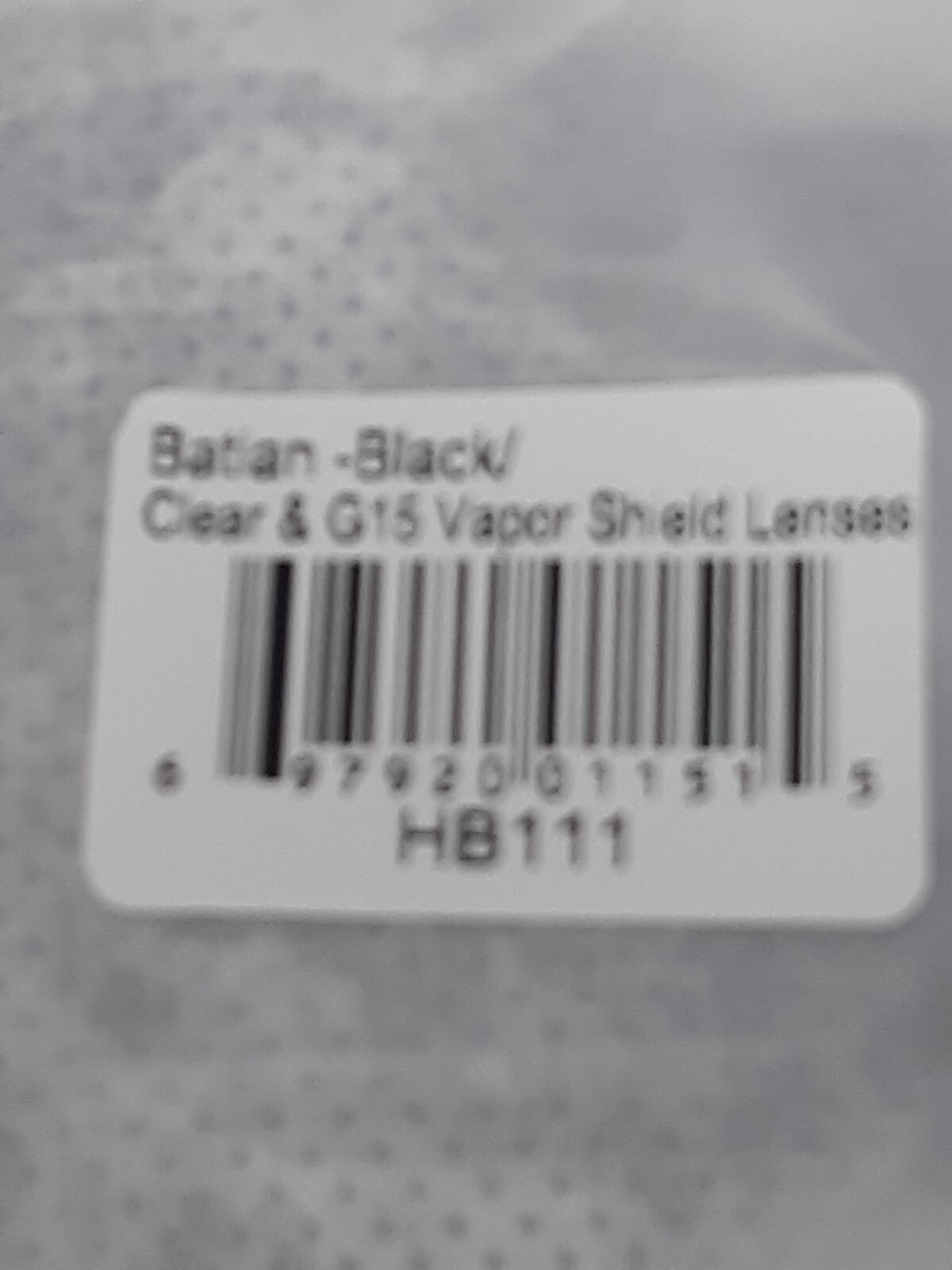 Edge Eyewear Batian Safety Goggles HB111 Black Frame Clear Vapor Shield Lens​ Zo