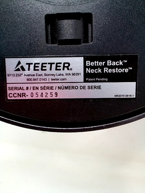 Teeter Better Back Neck Restore Rest