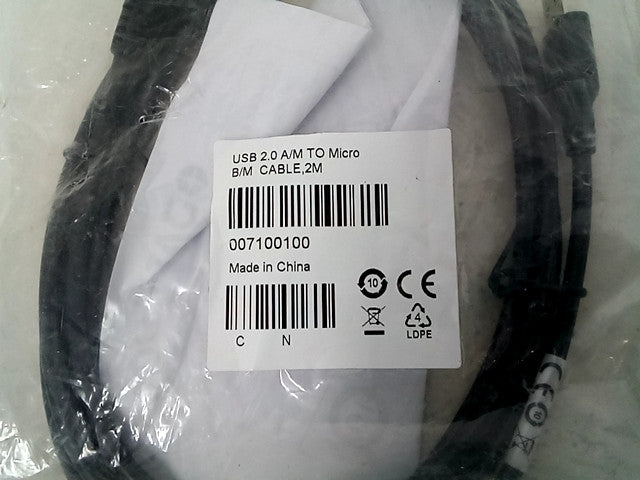 USB 2.0 A/M TO Micro B/M Cable, 2M