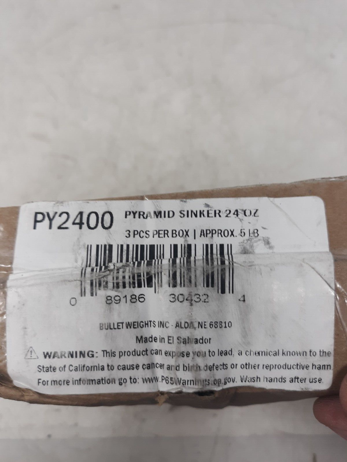 Bullet Weights PY2400 Pyramid Sinkers 24oz Lot of 3 Saltwater Surf Lead Weights