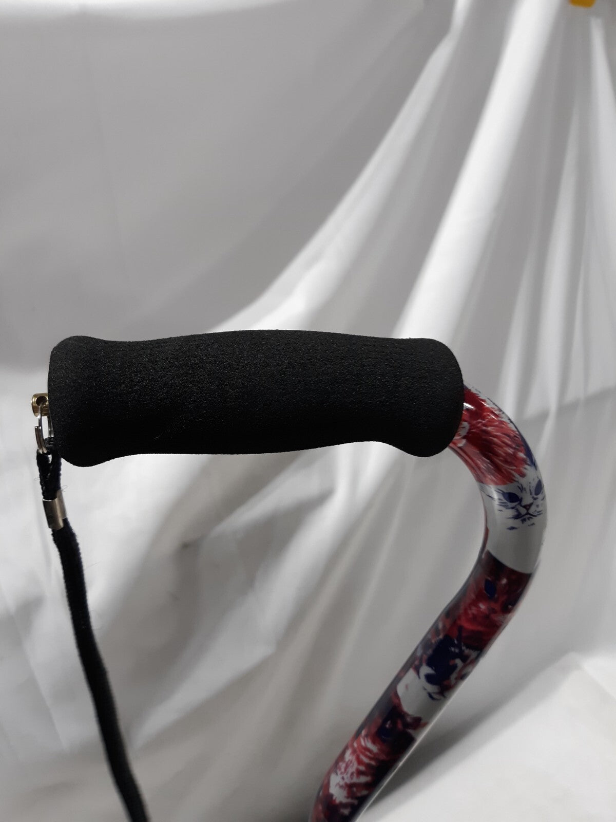 Cats Adjustable Offset Walking Cane with Comfort Grip & Non-Slip Rubber Tip