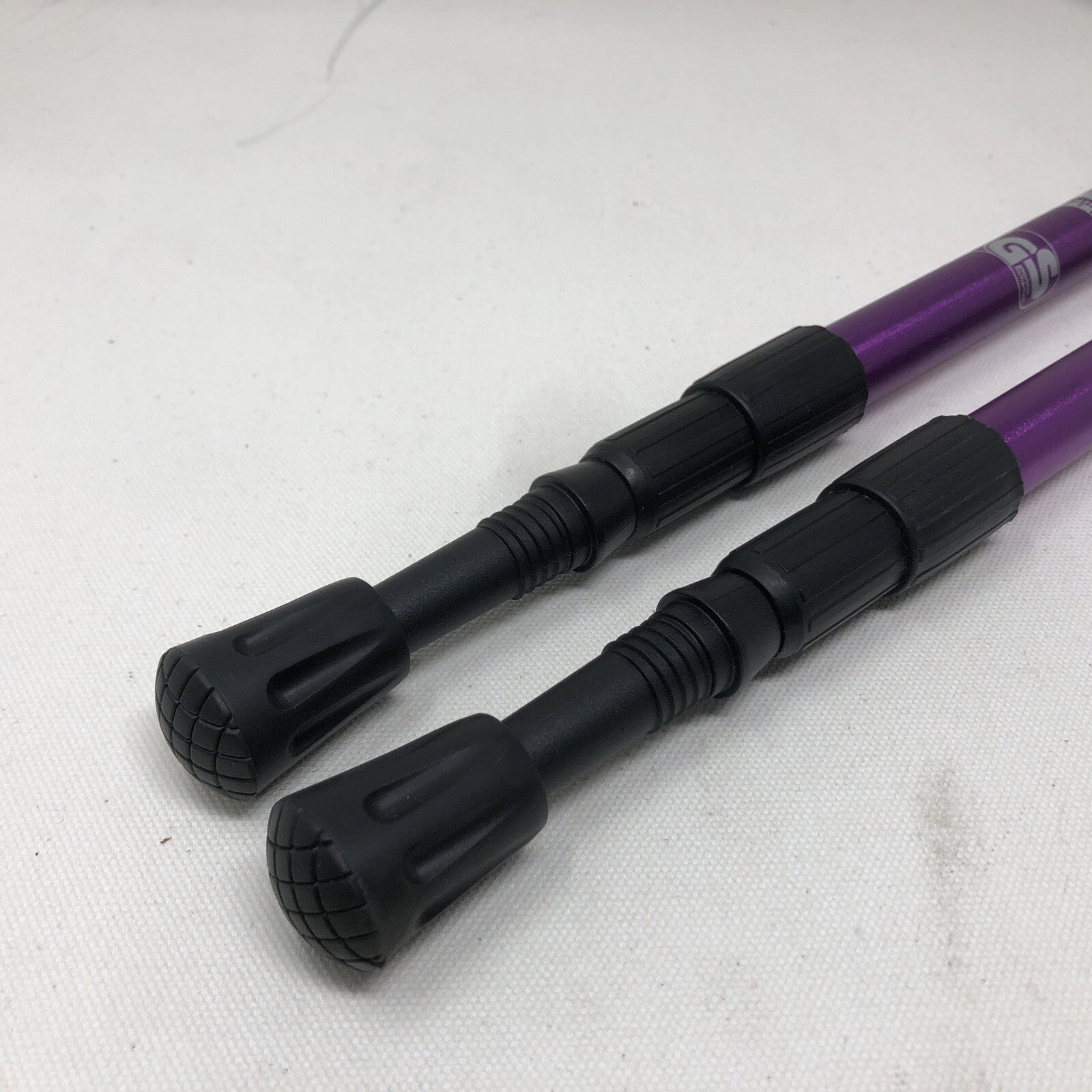 The Fit Life Hiking Walking Sticks Adjustable Poles & Handles Purple Aluminum