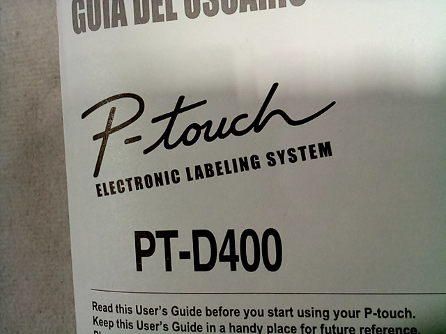 Brother p-touch Model PT-D400 Electronic Labeling System