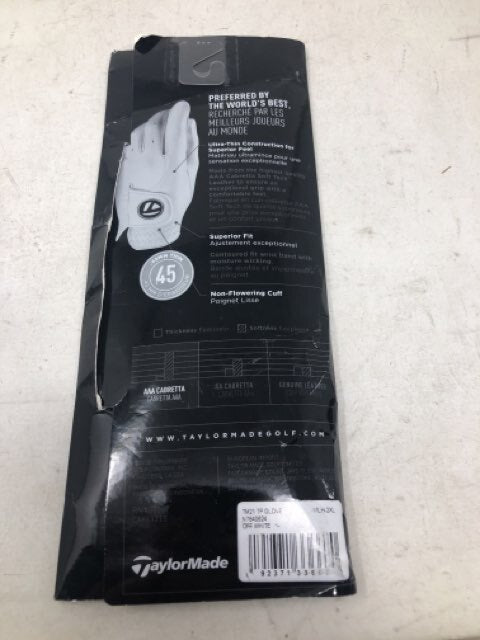 TaylorMade Mens Regular TP Tour Preferred LH XXL Golf Glove N7840624 Off White