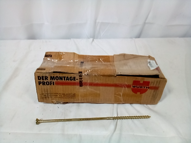 Wurth 8mm (5/16") x 280mm (11") Countersink ASSY 3.0 Screw 100 Count