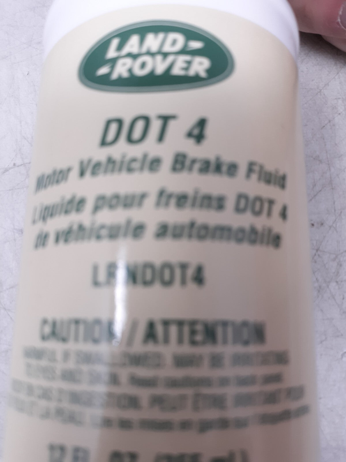 Land Rover DOT 4 Motor Vehicle Brake Fluid 12 fl oz (355 mL)