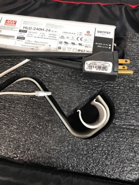 MeanWell HLG-240H-24 LED Power Supply Driver with Mounting Accessories and Case