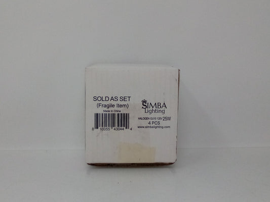 4 Simba Lighting GU10 LED 25W 120V Light Bulb 2000 Hours 180 Lumen ECO Halogen
